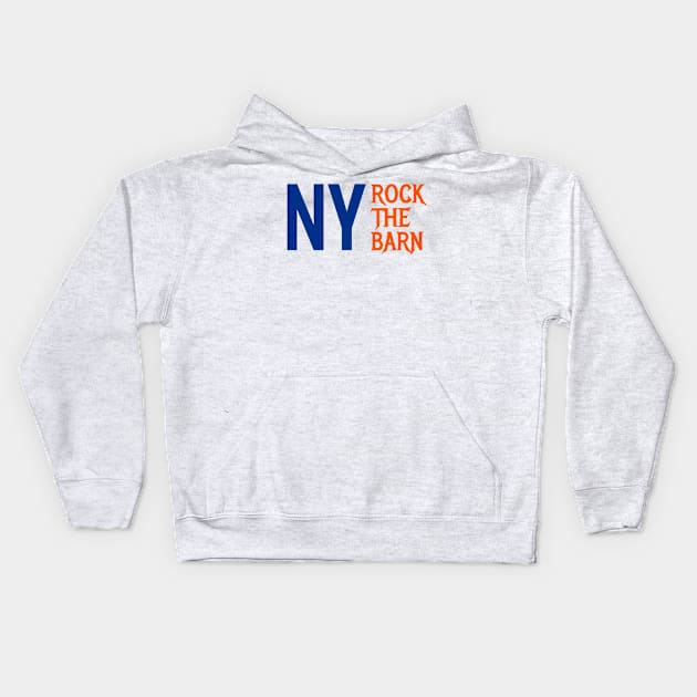 ny rock the barn Kids Hoodie by Alsprey31_designmarket